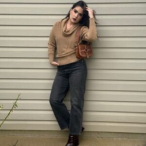 Lauren Ralph Lauren Camel Cowl Neck Sweater